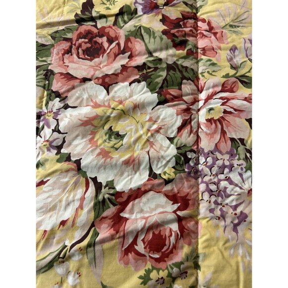 VINTAGE Ralph Lauren Full Queen Comforter Sophie Brooke Pink Rose Yellow SEE PIC - Picture 5 of 10